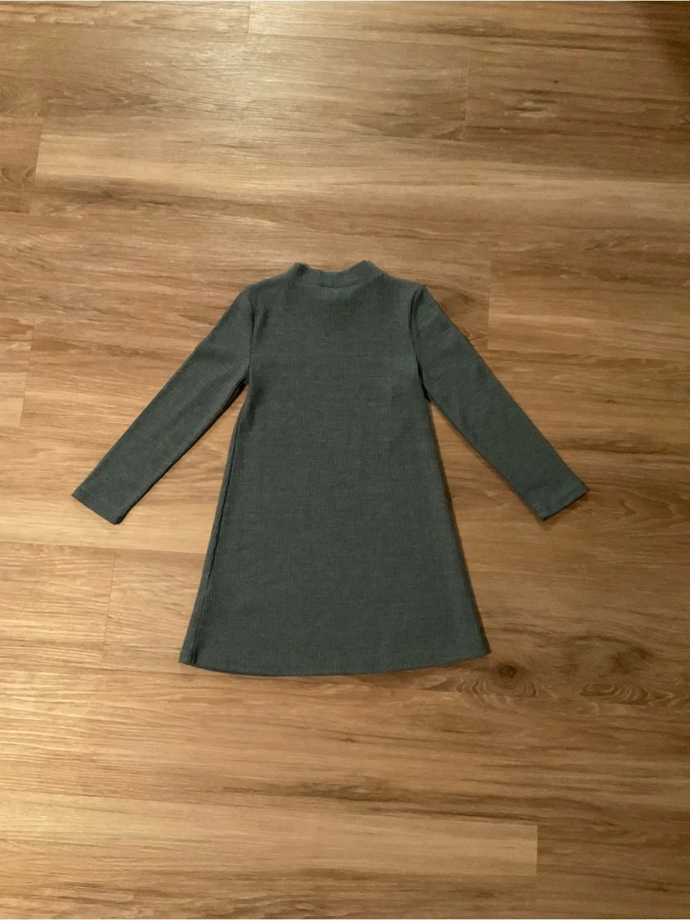 Old Navy Girls Dark Teal Mock Neck Long Sleeve Dress